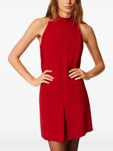 TWINSET short crêpe halter neck dress