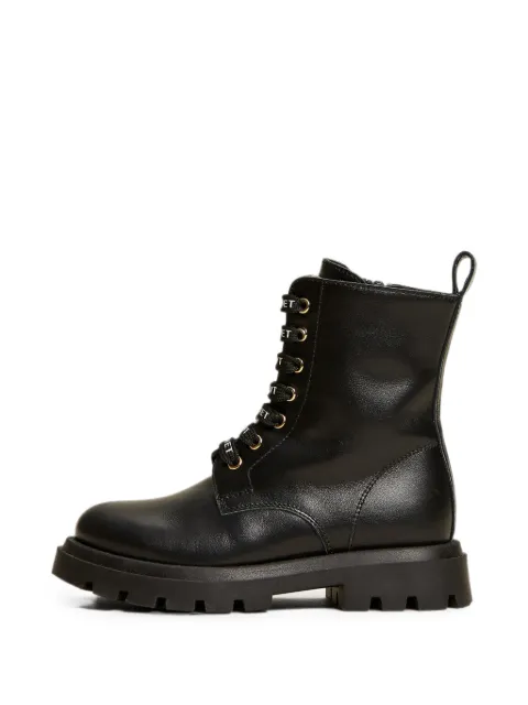 TWINSET Kids bottines en cuir à logo