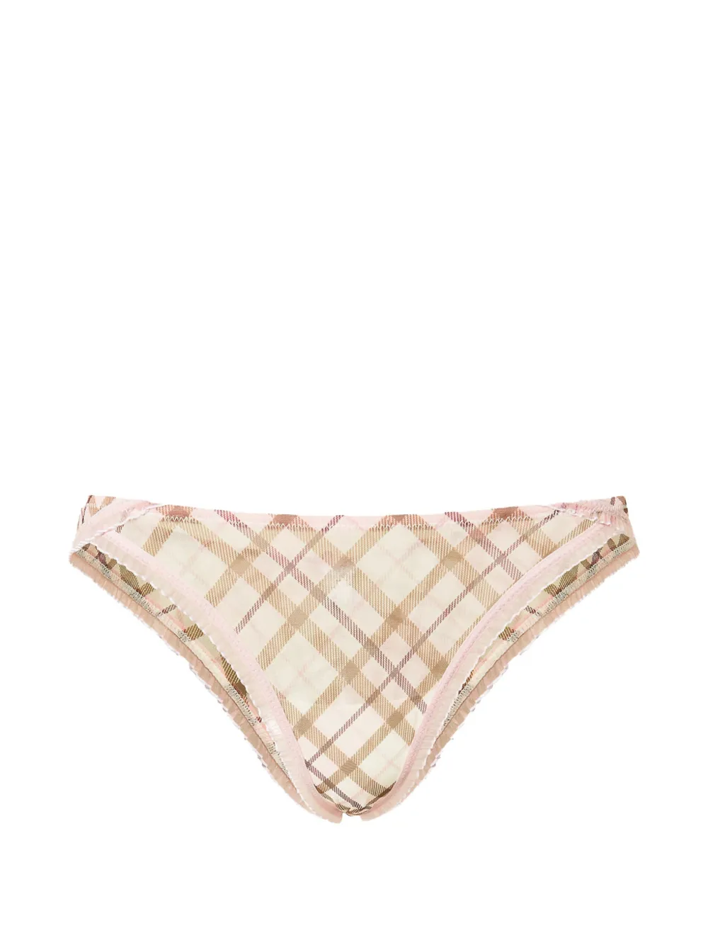 TWINSET Slip brasiliana a quadri - Toni neutri