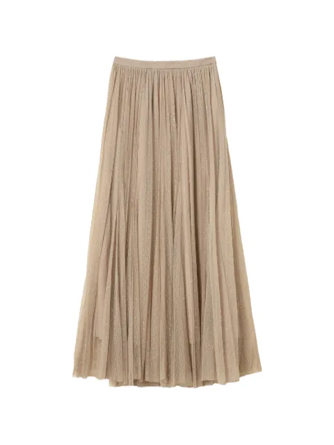 TWINSET long tulle skirt with lurex