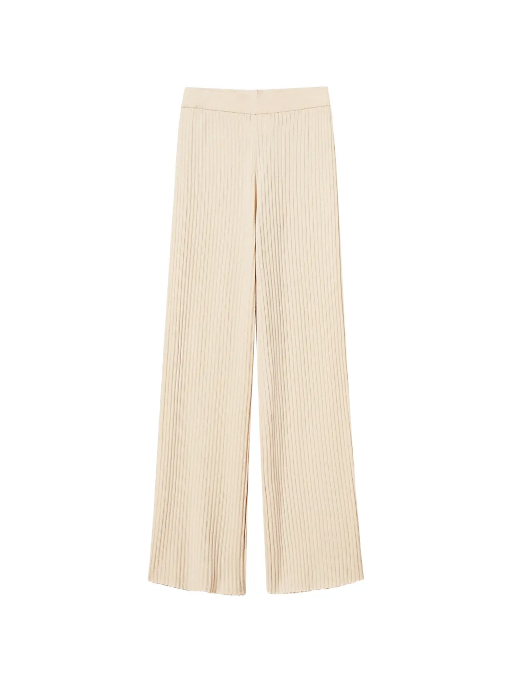 TWINSET ribbed-knit trousers - Nude