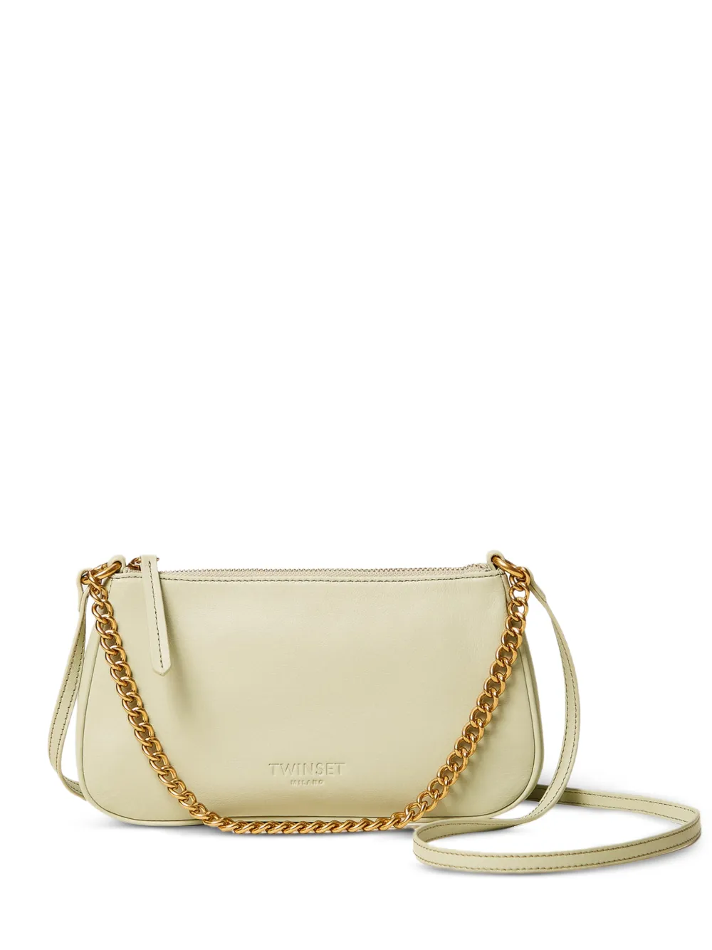 TWINSET Schultertasche aus Leder - Grün