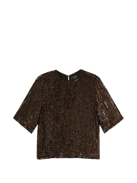 TWINSET sequin crew neck blouse