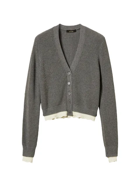 TWINSET scalloped-edge ribbed cardigan