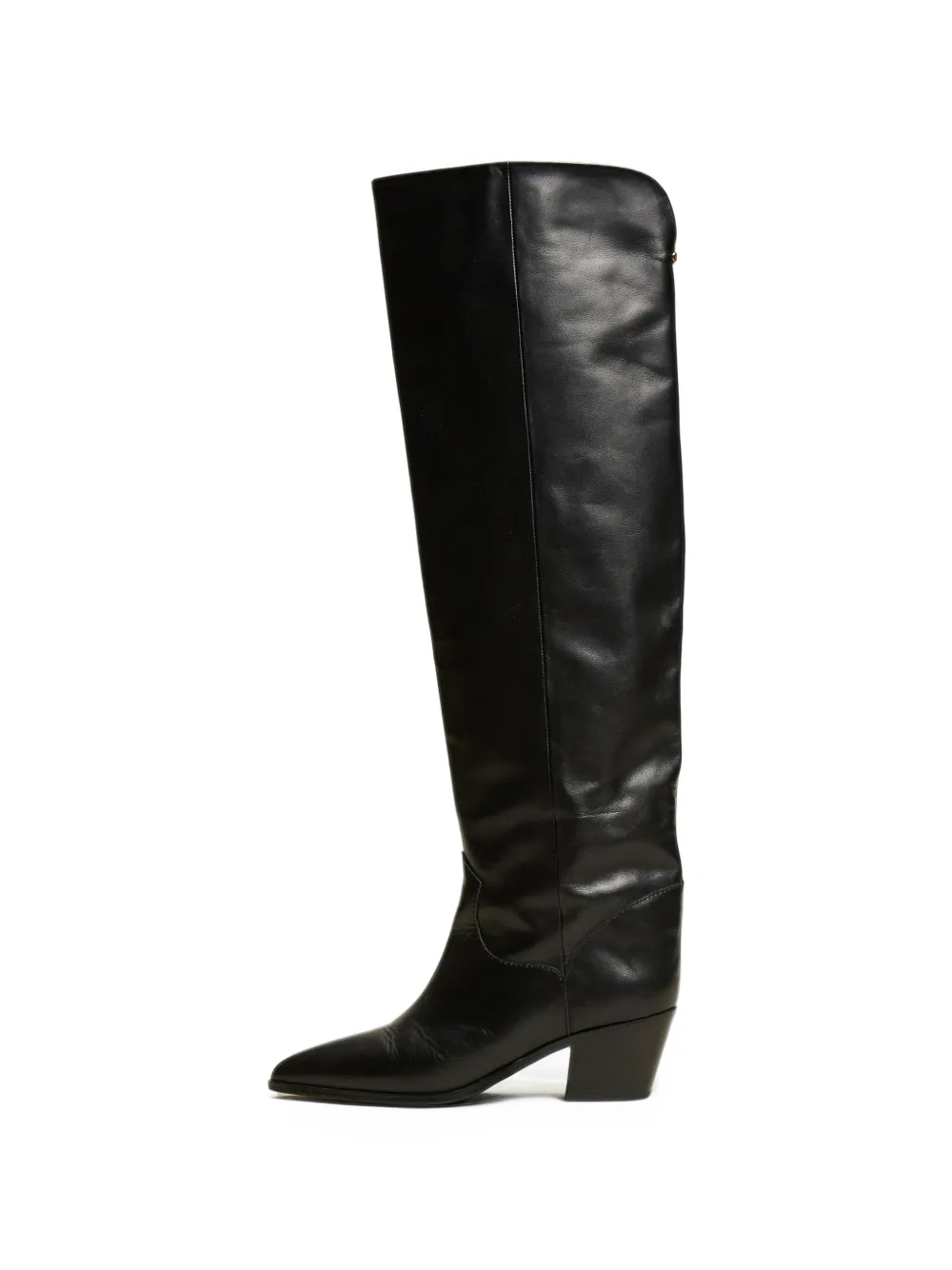 TWINSET leather thigh-high boots - Noir TWINSET leather thigh-high boots - Noir