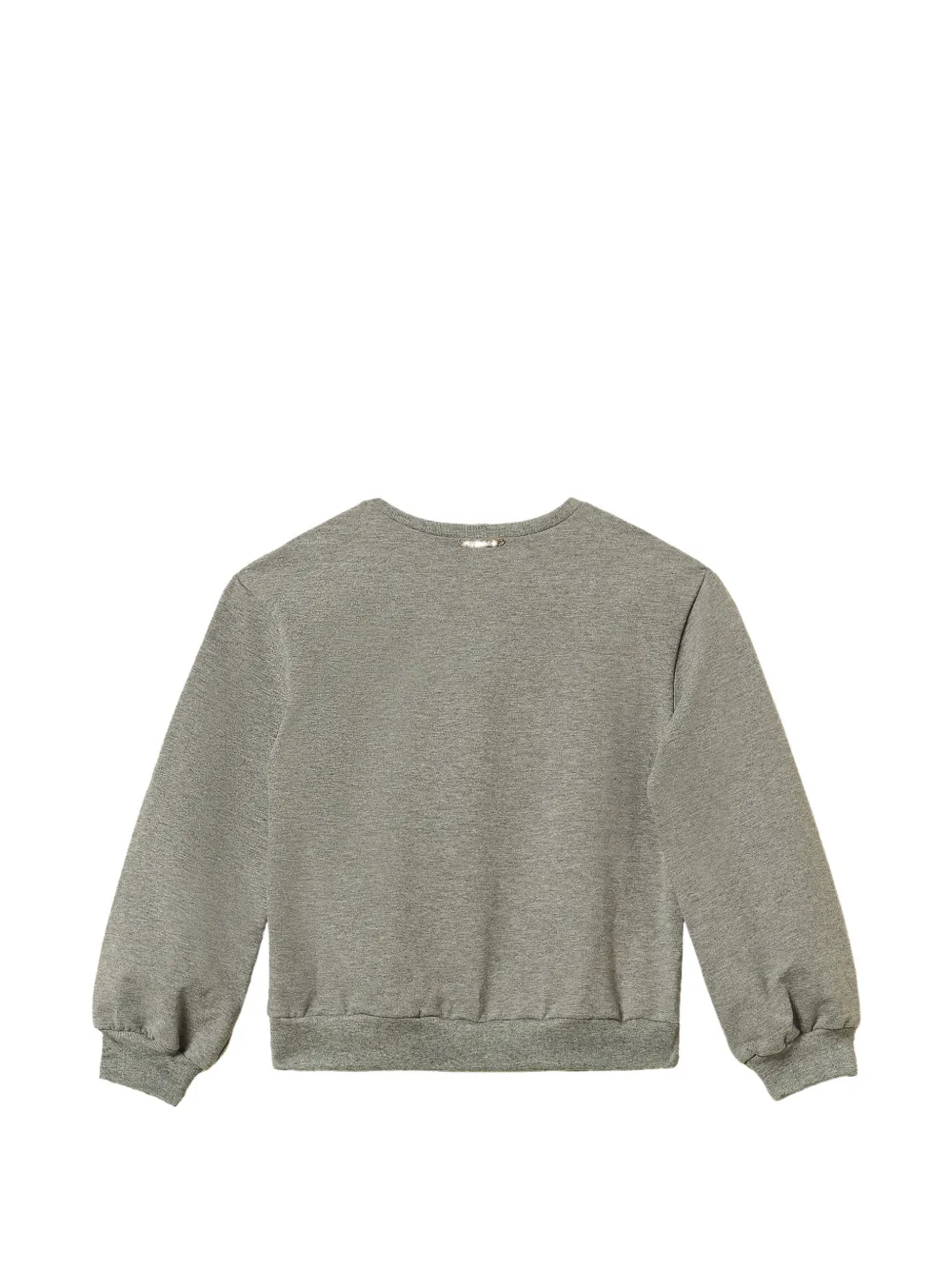 TWINSET Kids Sweater met pompon van imitatiebont Grijs
