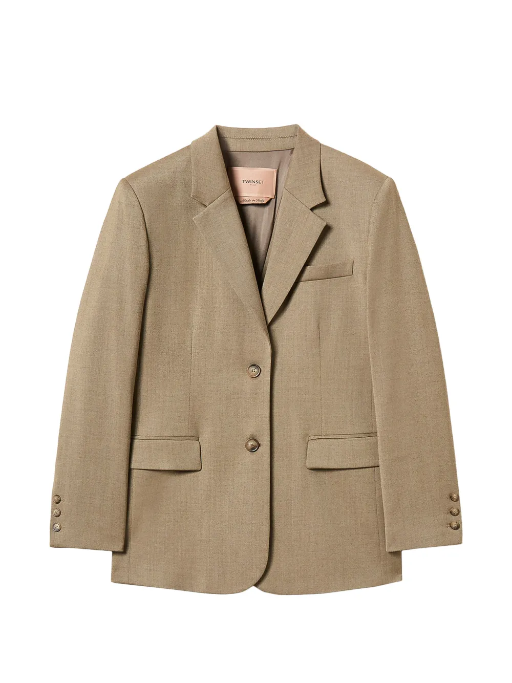 TWINSET Sakko aus mattem Satin - Nude