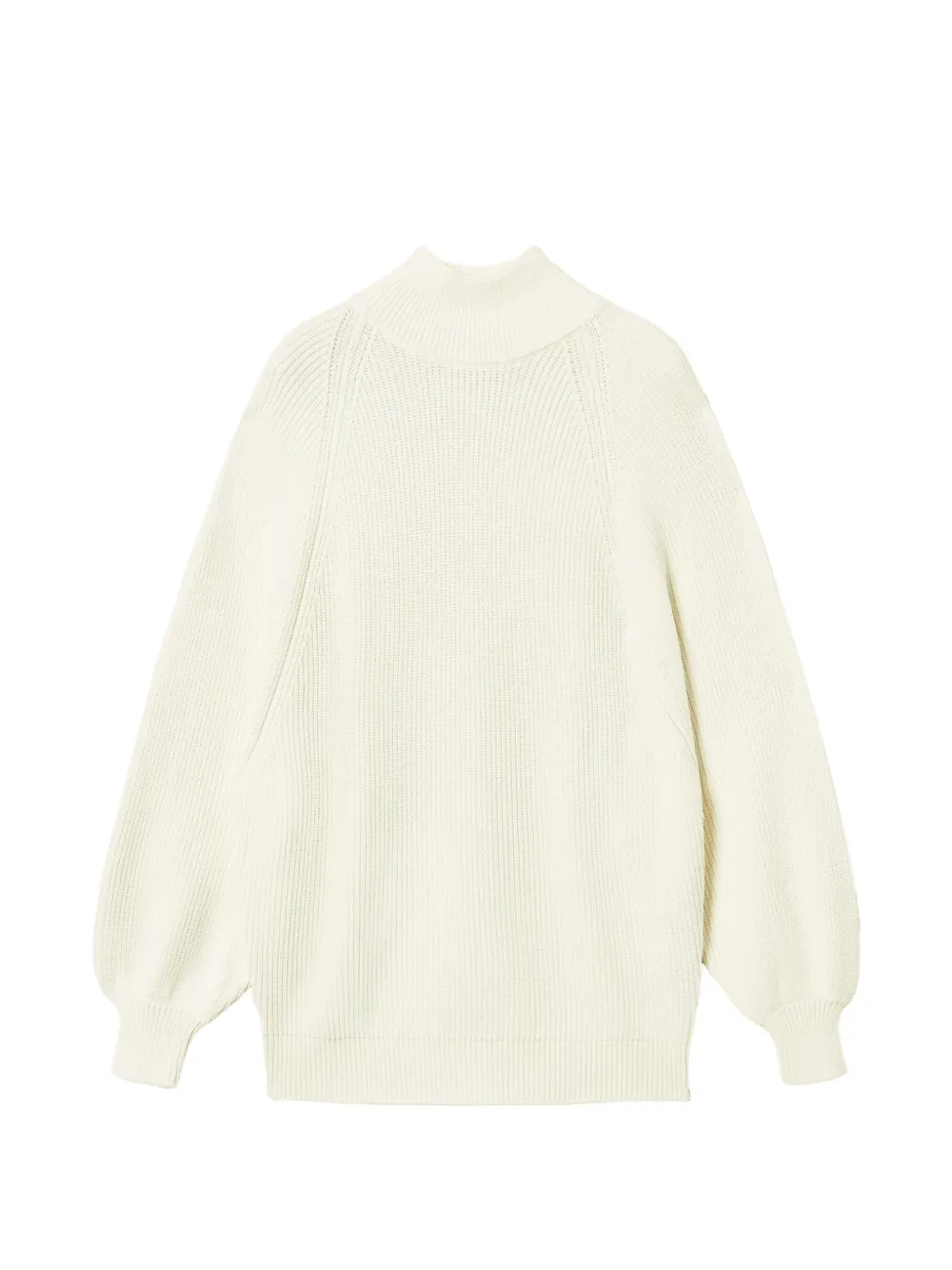 TWINSET oversized jumper with roller neck - Nude