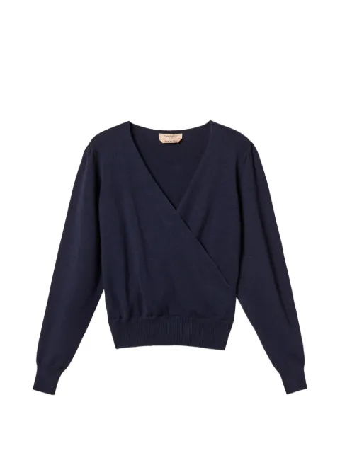 TWINSET viscose blend crossover jumper