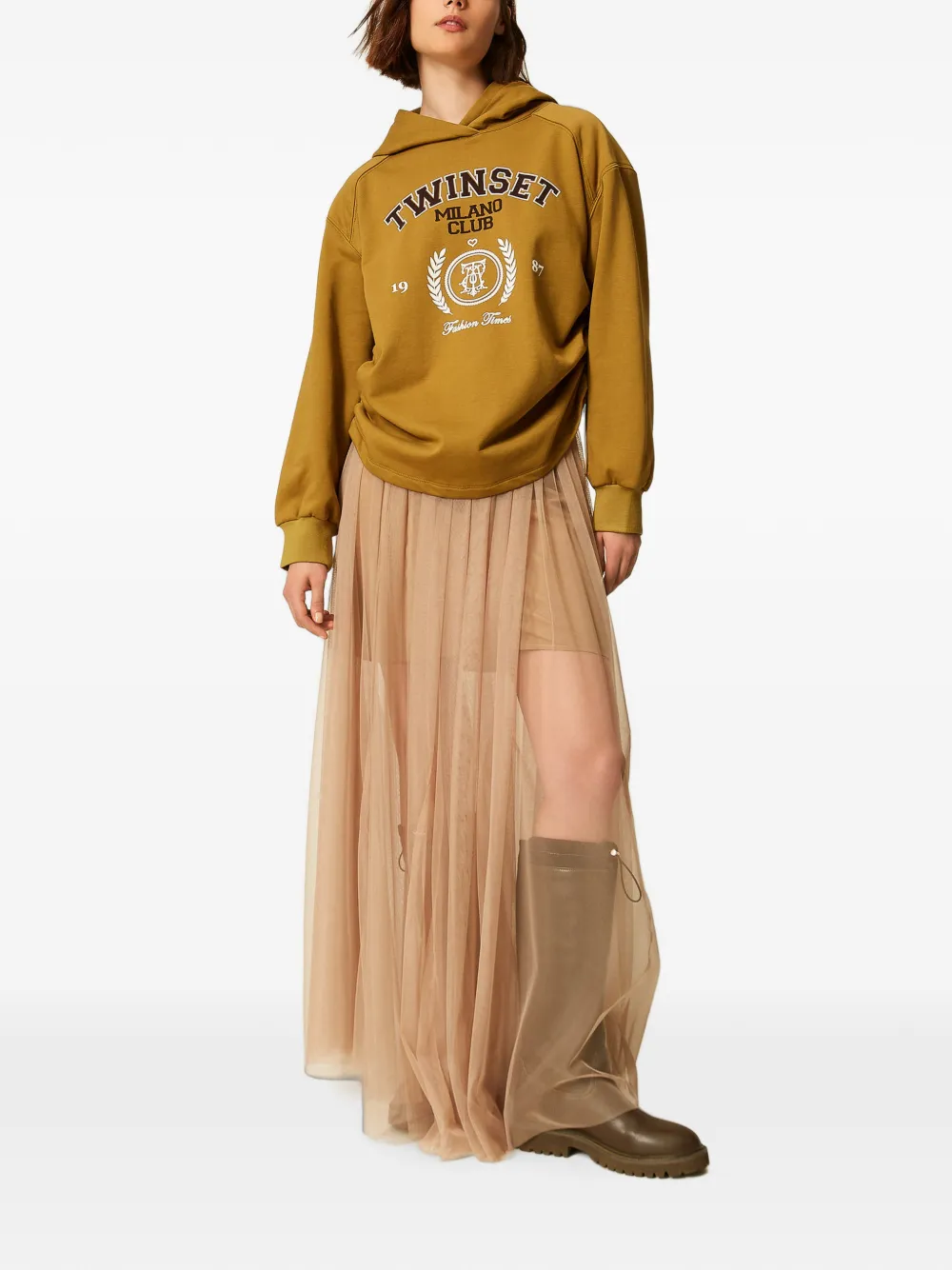 TWINSET Tulen maxi-rok Beige