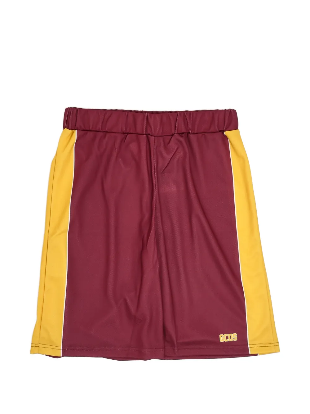 Gcds Kids logo-print side-stripe shorts - Rosso