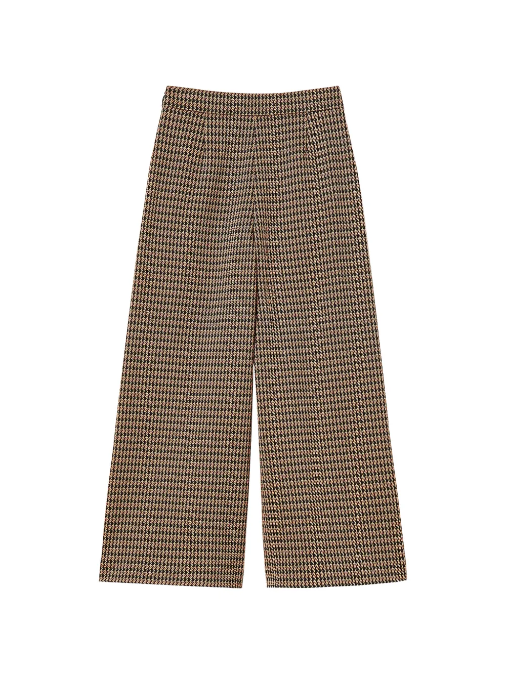 TWINSET Kids Broek met pied-de-poule print Zwart