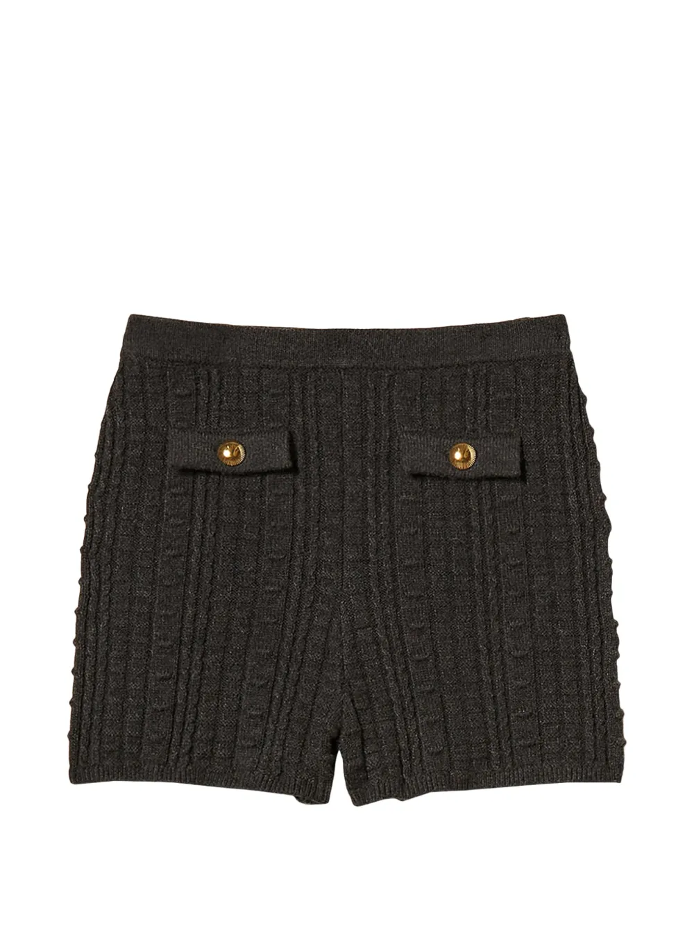 TWINSET Shorts con bottoni in metallo - Grigio
