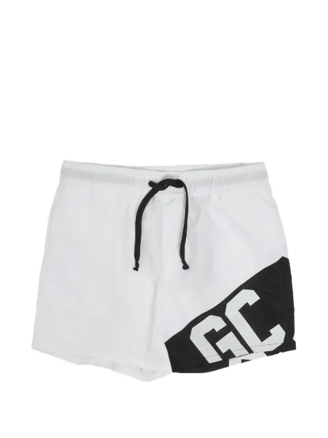 Gcds Kids logo-print drawstring swim shorts