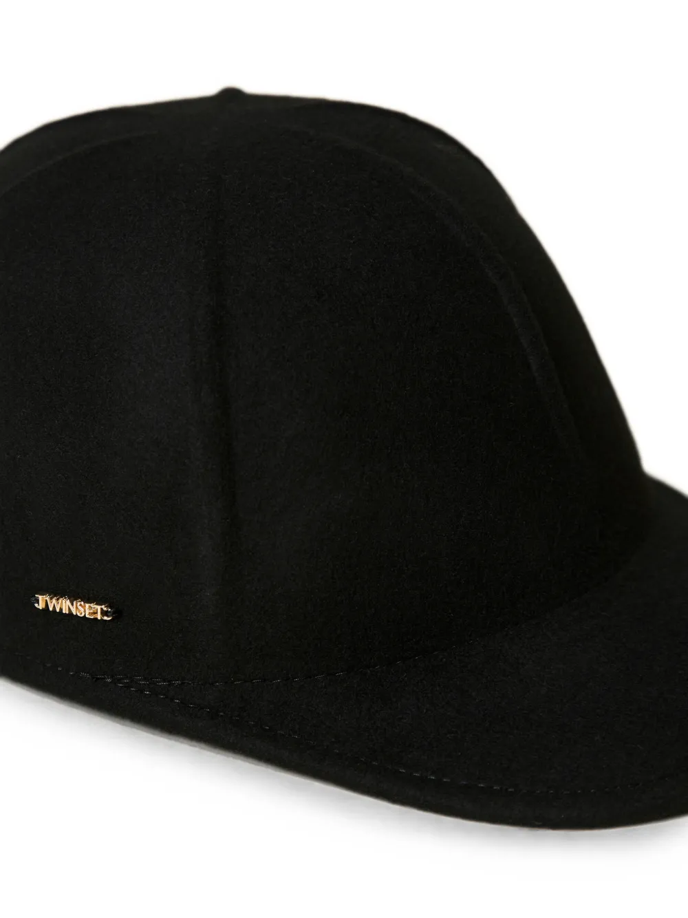 TWINSET Wollen honkbalpet Zwart