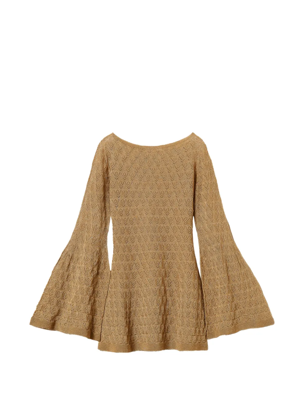TWINSET Top a tunica con maniche svasate - Oro