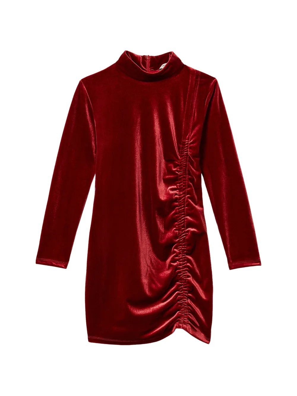 TWINSET Kids Abito corto in ciniglia con arricciatura - Rosso
