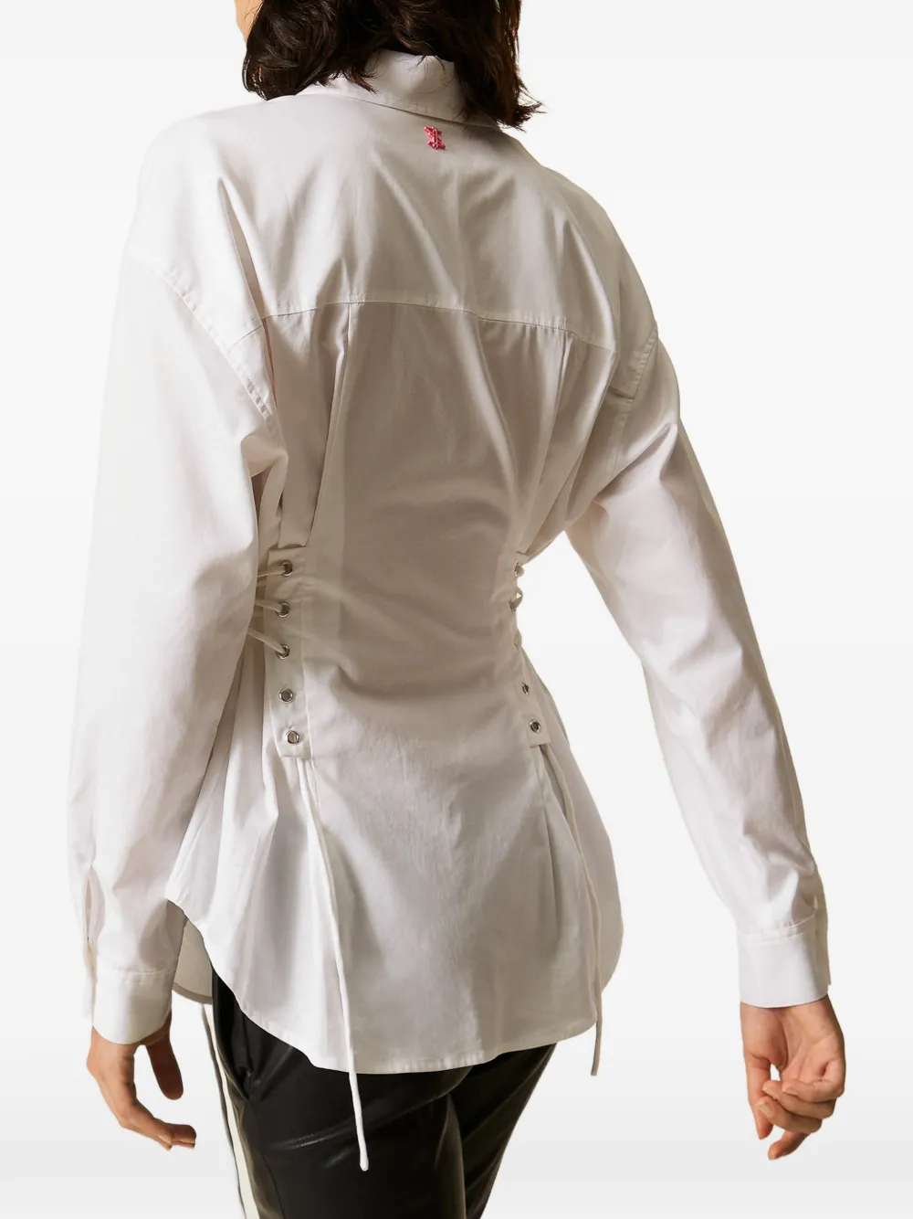 TWINSET x Myfo poplin shirt with ties