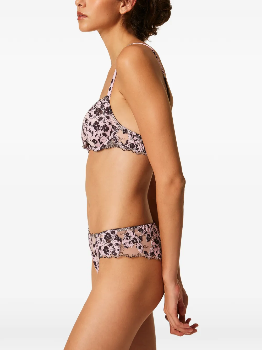 TWINSET Push-up bh met bloemenprint Roze