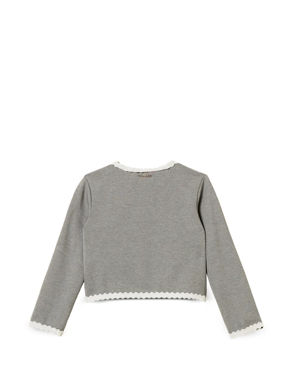 TWINSET Kids Jack met gewelfde afwerking en rits Grijs