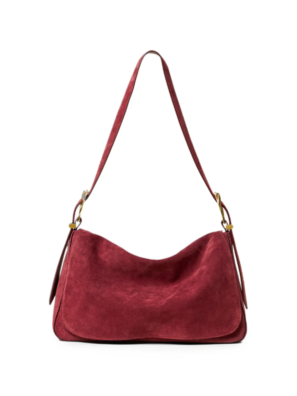 TWINSET Medium Liliane suède tas met gespen Rood
