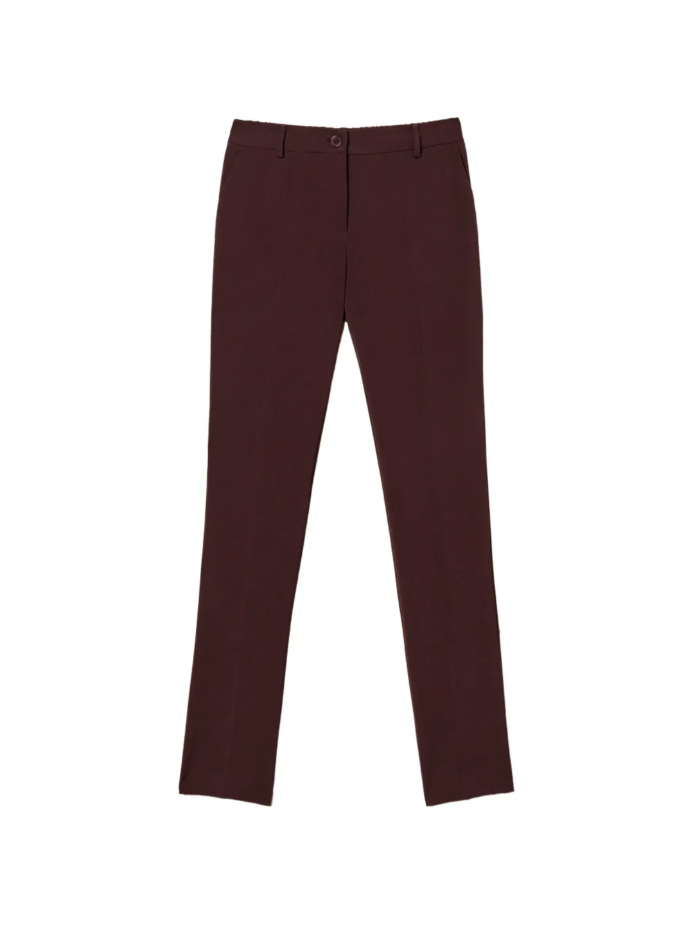 TWINSET cigarette trousers with pockets - Marrone