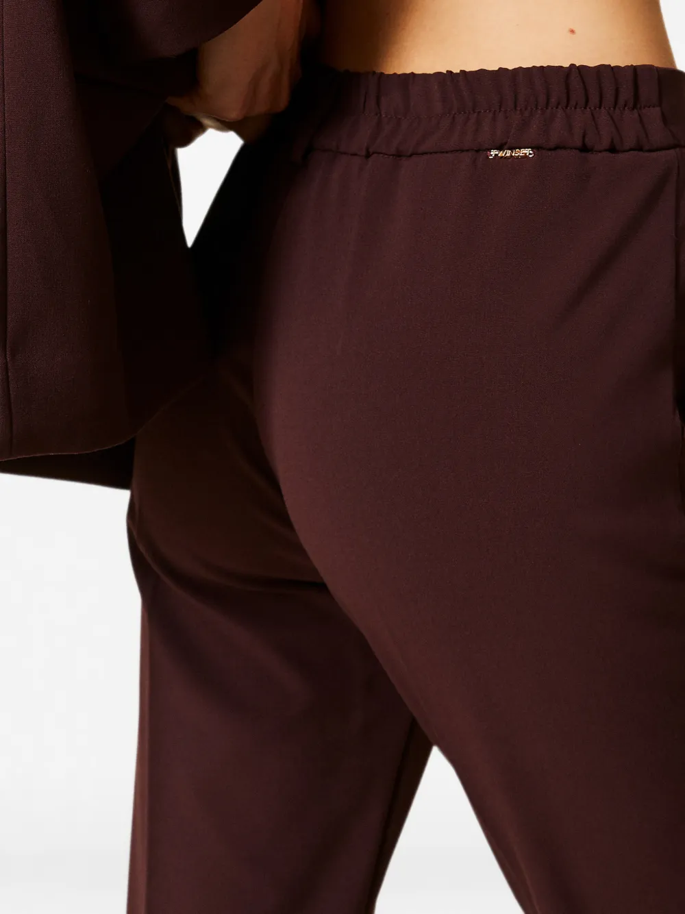 TWINSET Sigarettenbroek met zakken Bruin