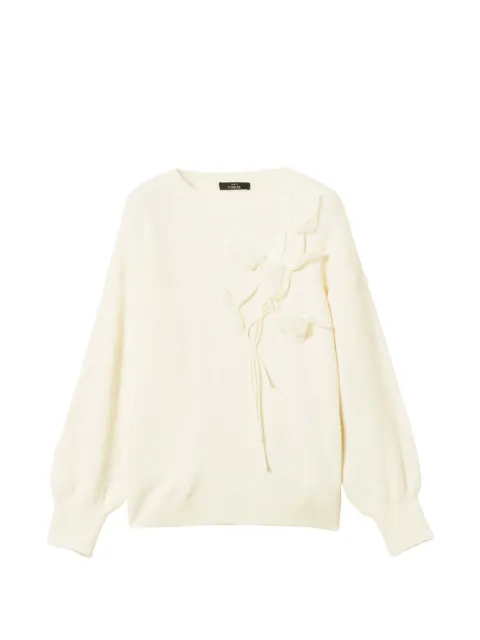 TWINSET jumper with organza floral ramage