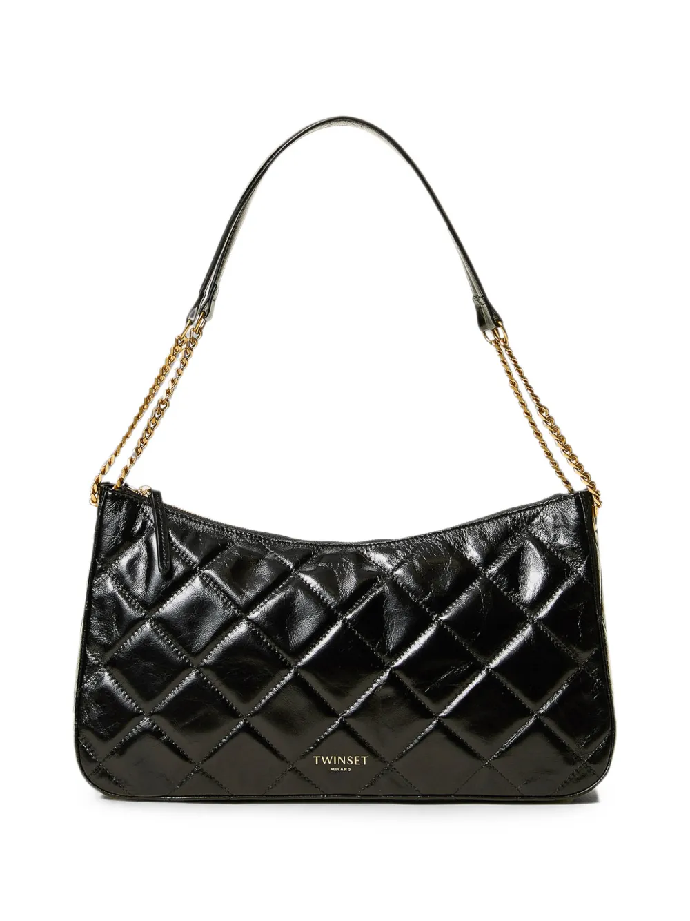 TWINSET large Liliane quilted leather bag - Schwarz
