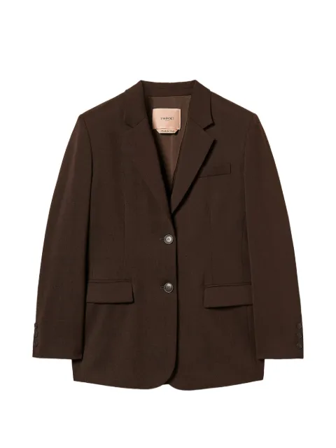 TWINSET blazer de satén mate