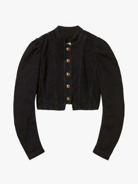TWINSET veste ajustée en jean noir