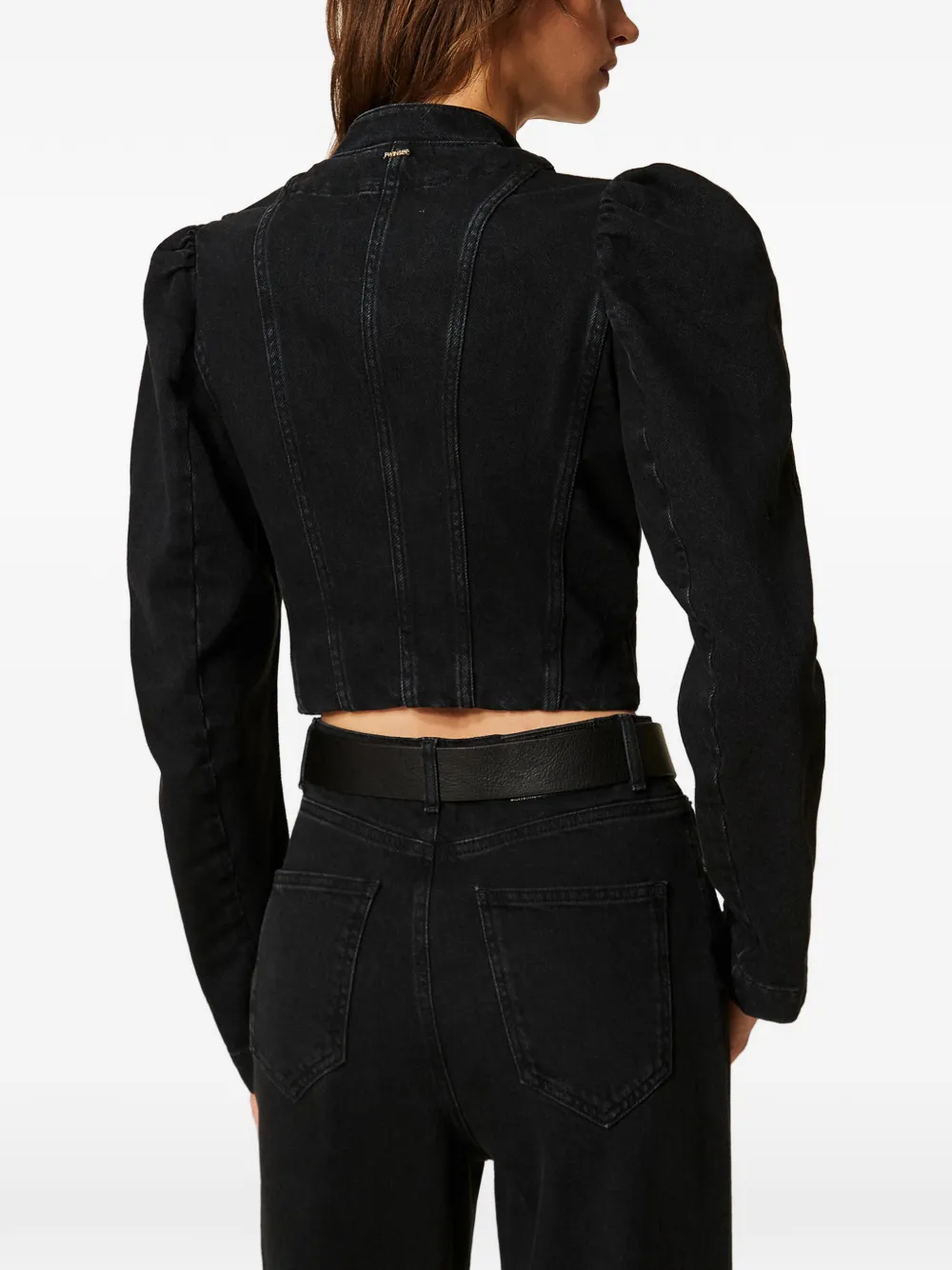 TWINSET Denim jack Zwart