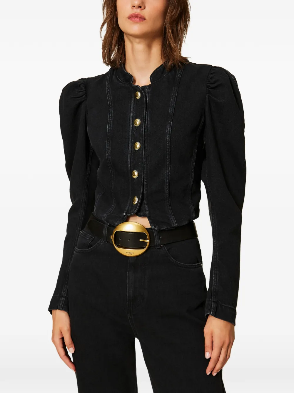 TWINSET Denim jack Zwart