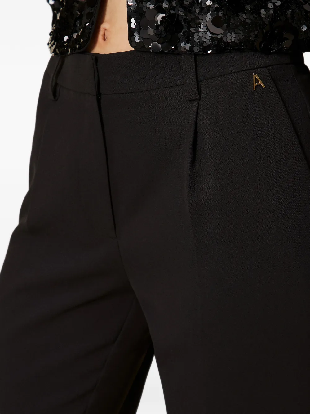 TWINSET Crêpe broek met zakken Zwart