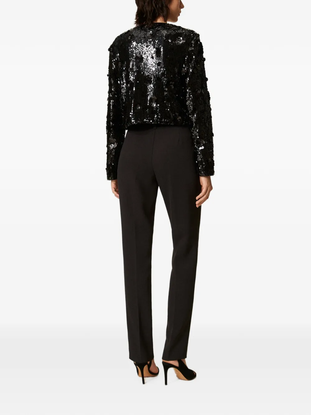 TWINSET Crêpe broek met zakken Zwart