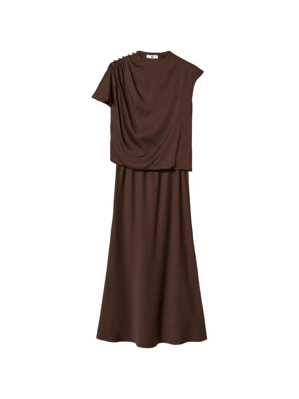 TWINSET satin midi dress - Braun