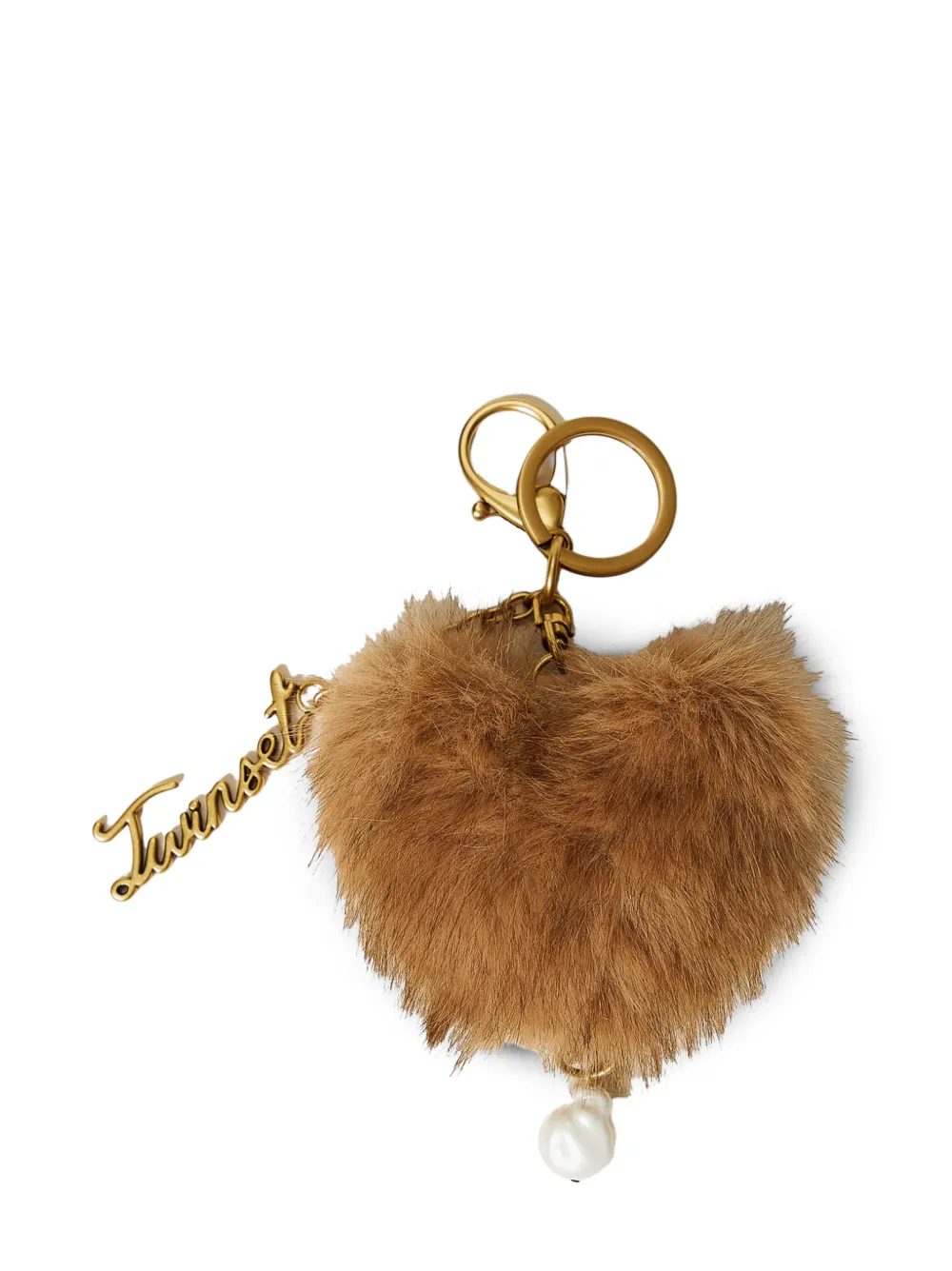 TWINSET heart-shaped bag charm
