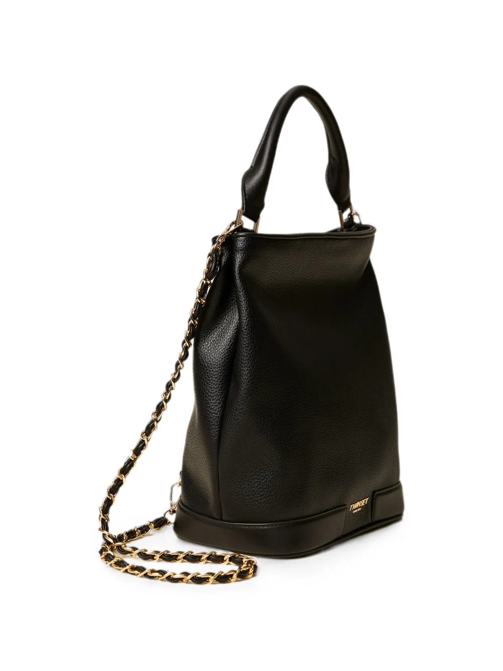TWINSET Bucket-tas met logo Zwart