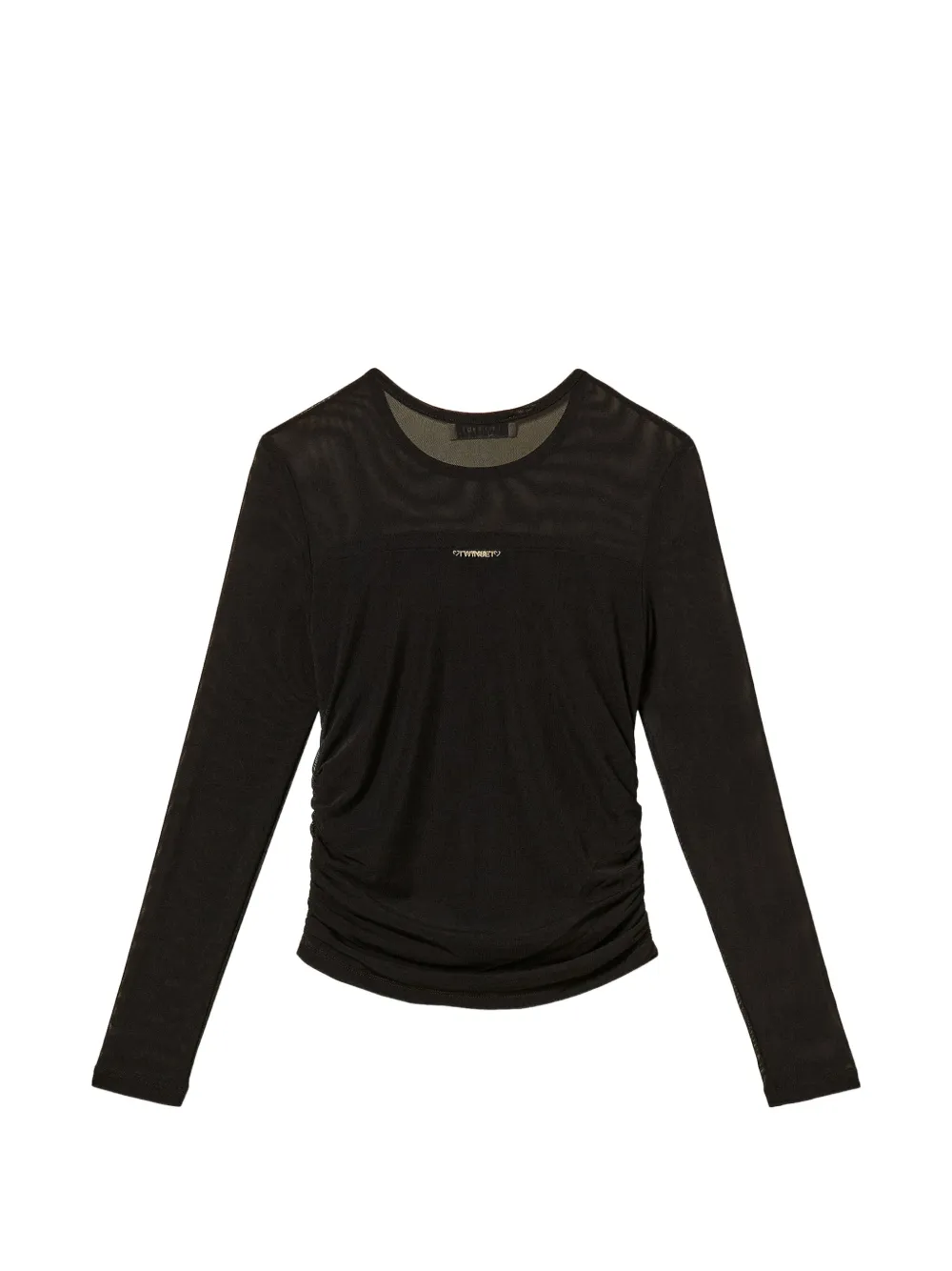 TWINSET Kids Gesmockt T-shirt Zwart