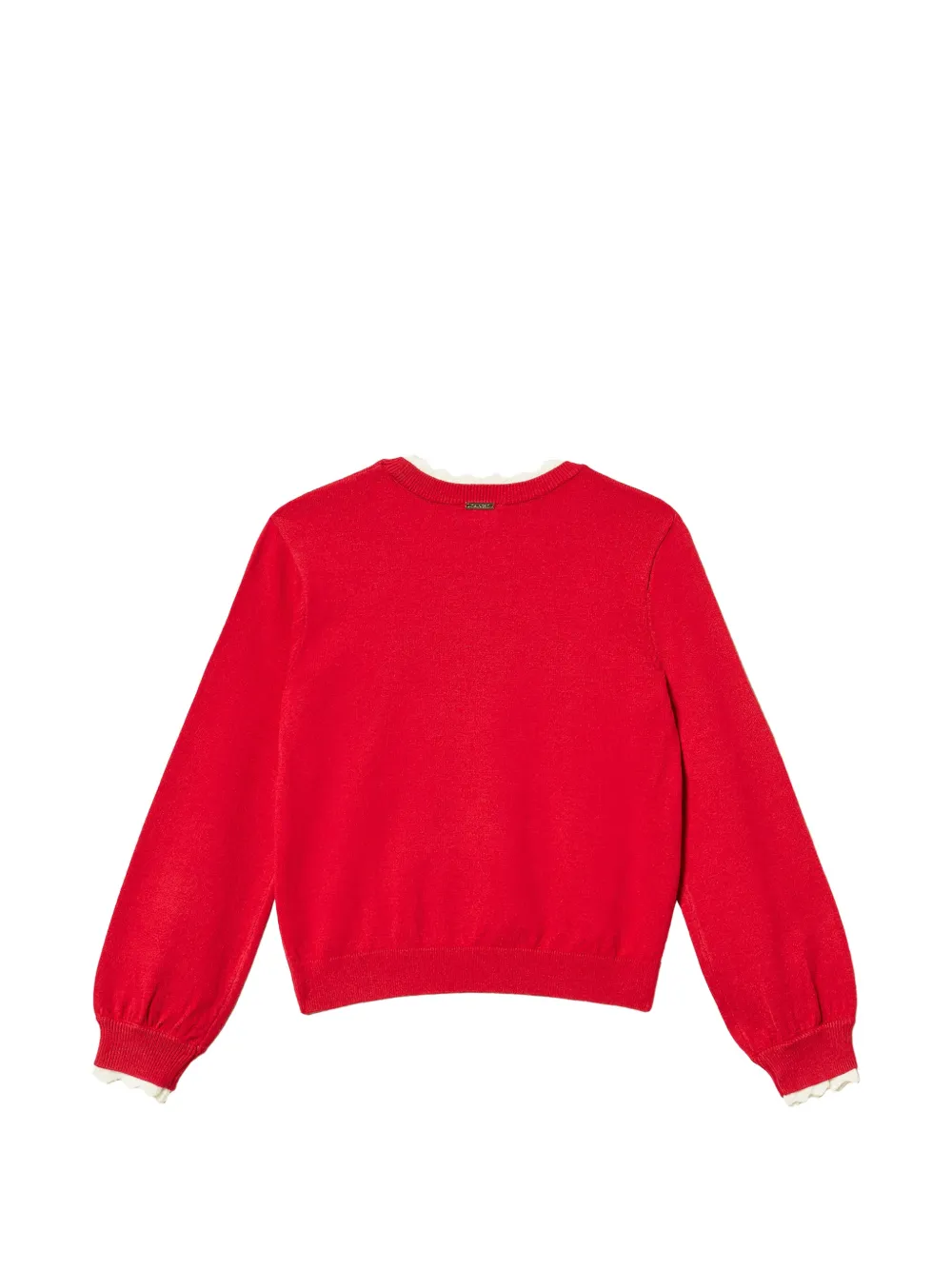 TWINSET Kids jumper with heart and logo Rood
