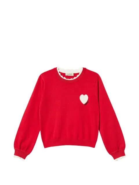 TWINSET Kids jumper with heart and logo