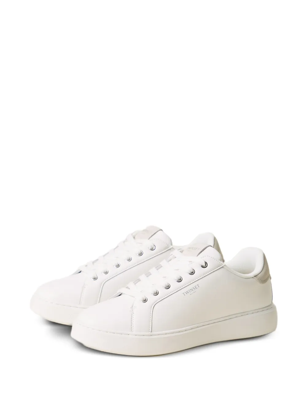 TWINSET leather trainers Wit