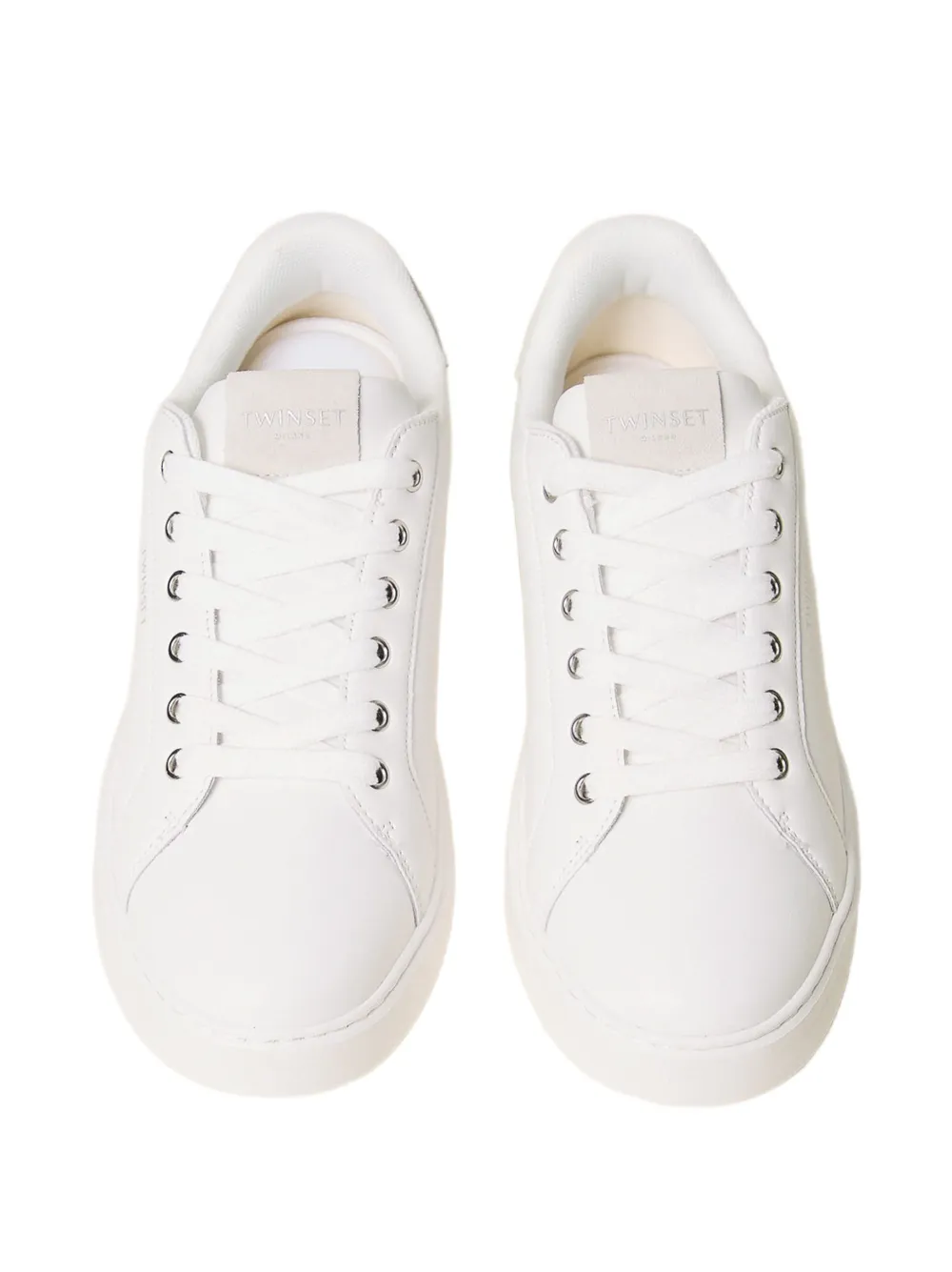 TWINSET leather trainers Wit