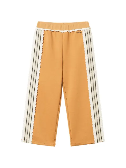 TWINSET Kids lace-trim scuba trousers