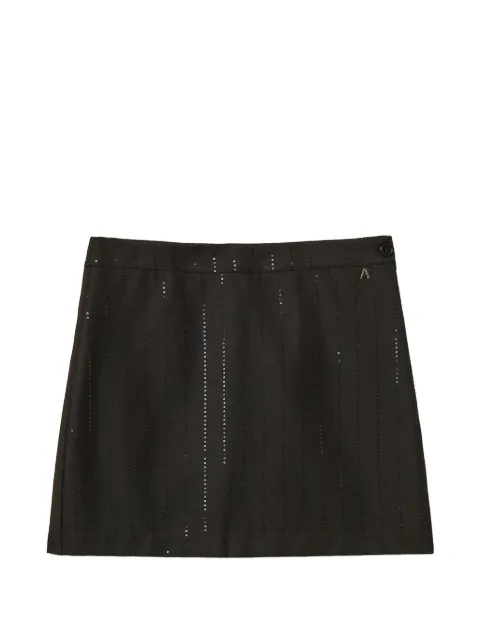TWINSET sequin pinstripe mini skirt