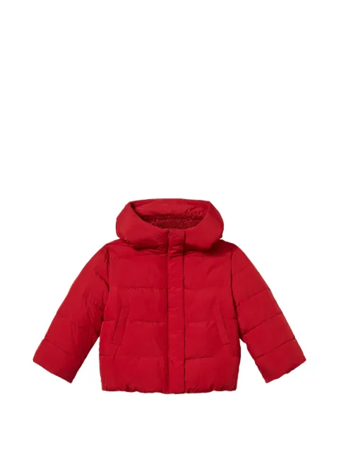 TWINSET Kids faux-fur trim hooded jacket