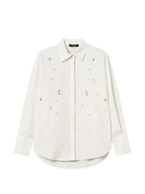 TWINSET camisa de popelina bordada
