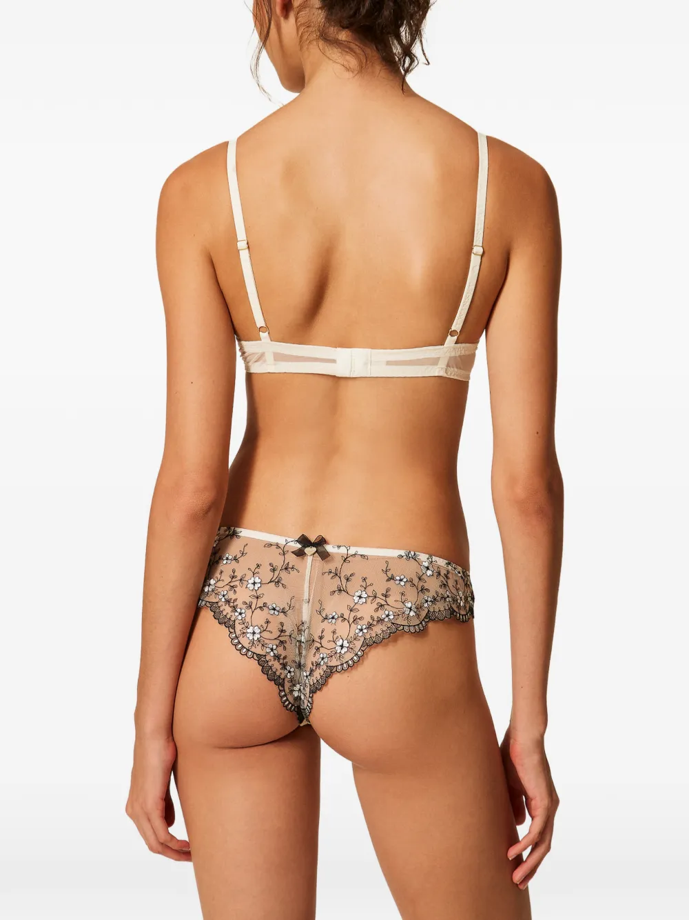TWINSET Slip met borduurwerk Wit