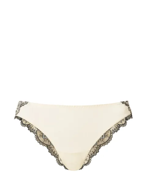 TWINSET embroidered tulle Brazilian briefs