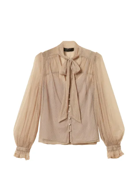 TWINSET tulle shirt with lurex